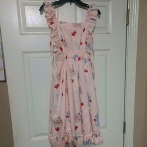 Strawberry bunny kawaii overall dress XS-M